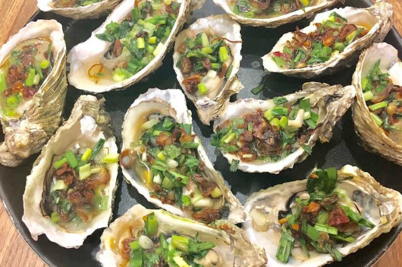 Hàu sữa nướng mỡ hành